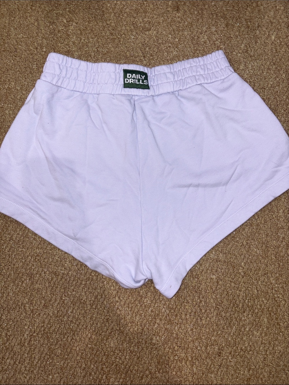 Daily Drills Pastel Lavender Women's Athletic Shorts - Picture 2 of 4